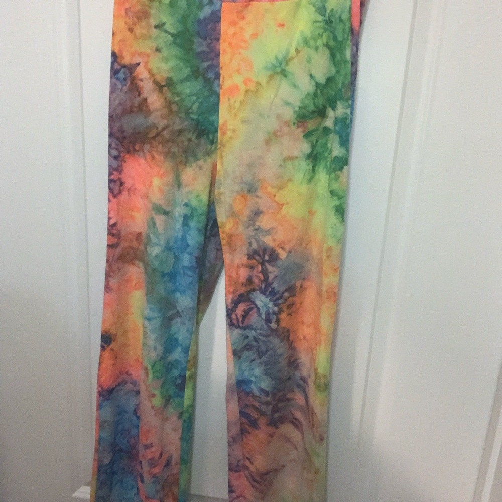 Vibrant Tie-Dye Flared Pants